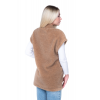 Жилет женский WOOL CAMEL, цвет КОРИЧНЕВЫЙ из верблюжьей шерсти