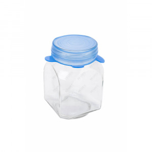 Набор универсальных растягивающихся крышек, 6 шт. светлые Набор универсальных растягивающихся крышек, 6 шт. светлые